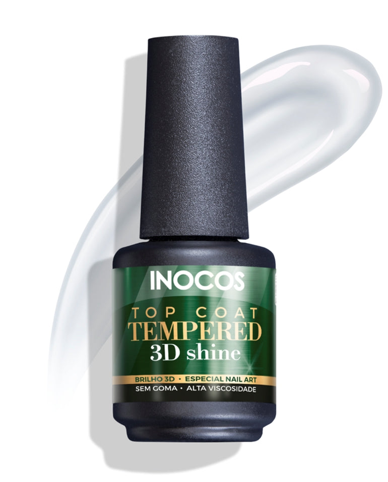 Top Coat Inocos Tempered 3D Shine 15ml